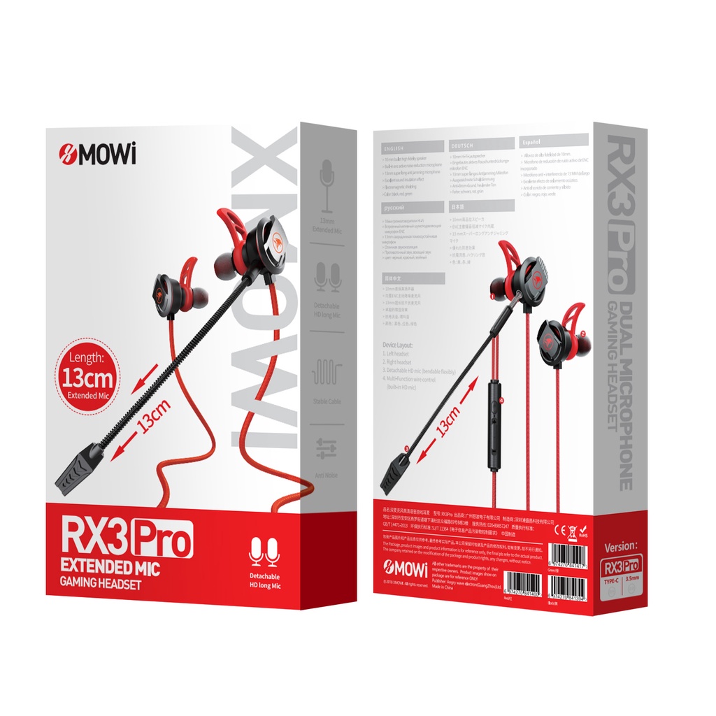 Tai nghe chơi game PLEXTONE RX3 có mic 3.5mm nhiều màu sắc tùy chọn chất lượng cao