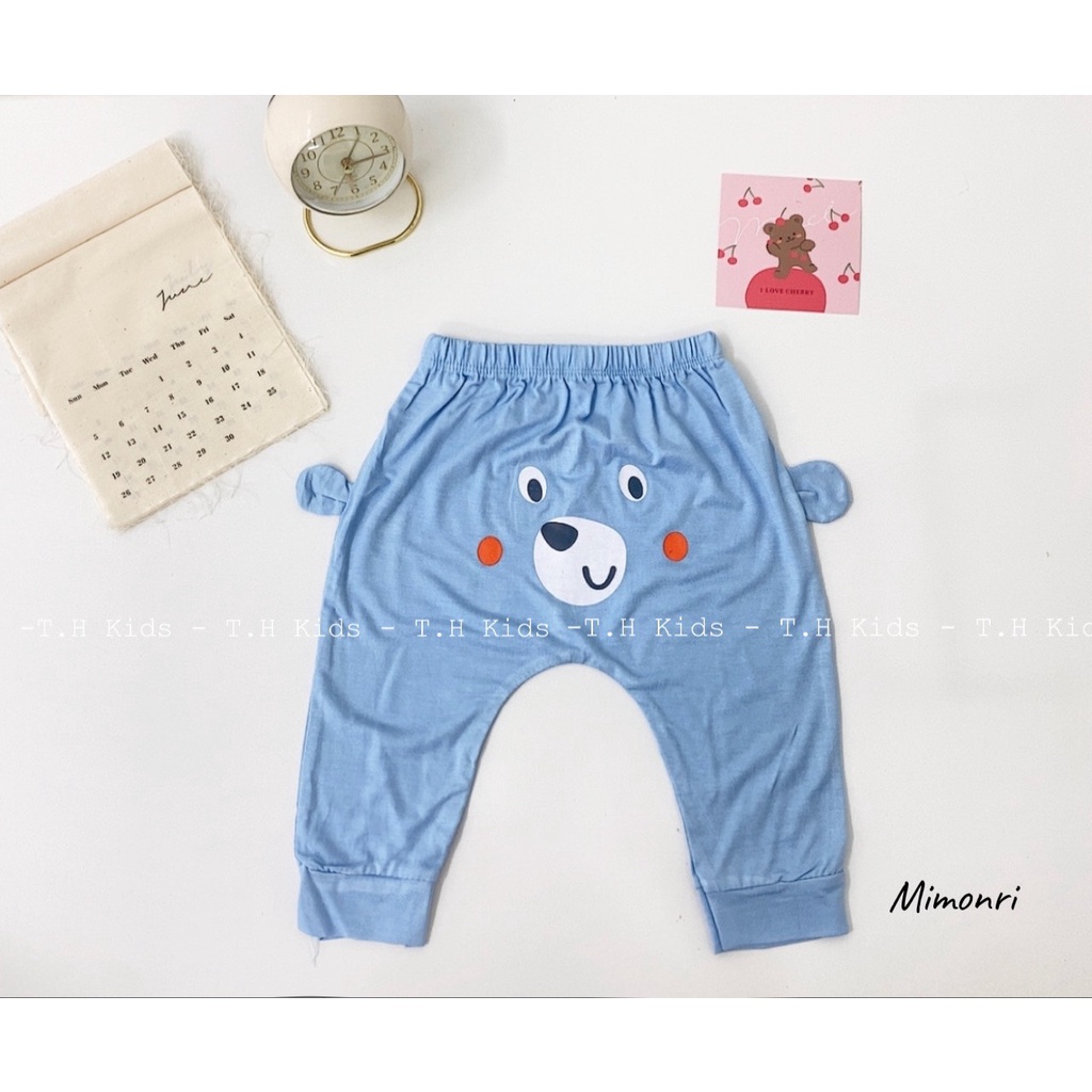 Quần dài thun lạnh mông thú cho bé trai/bé gái Kwoo