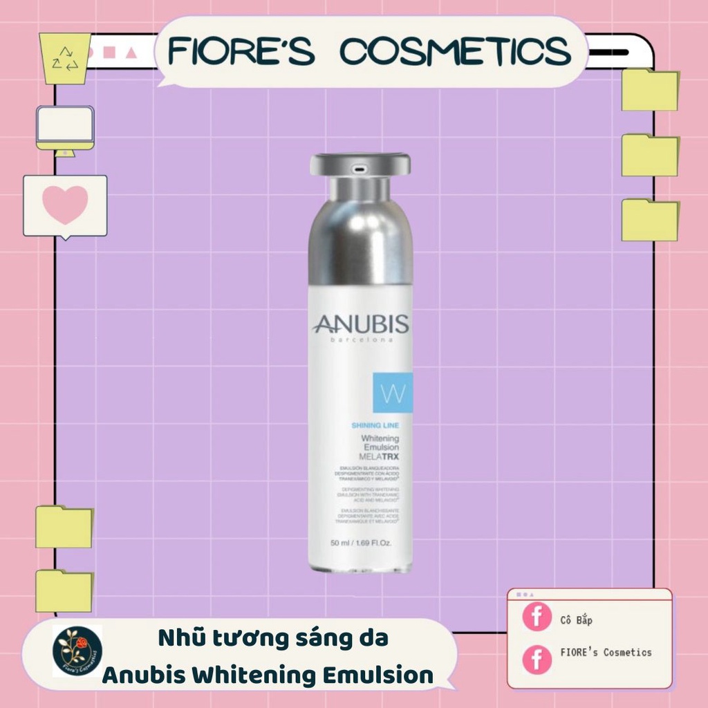 Nhũ tương sáng da ANUBIS Shining Line Whitening Emulsion MELATRX