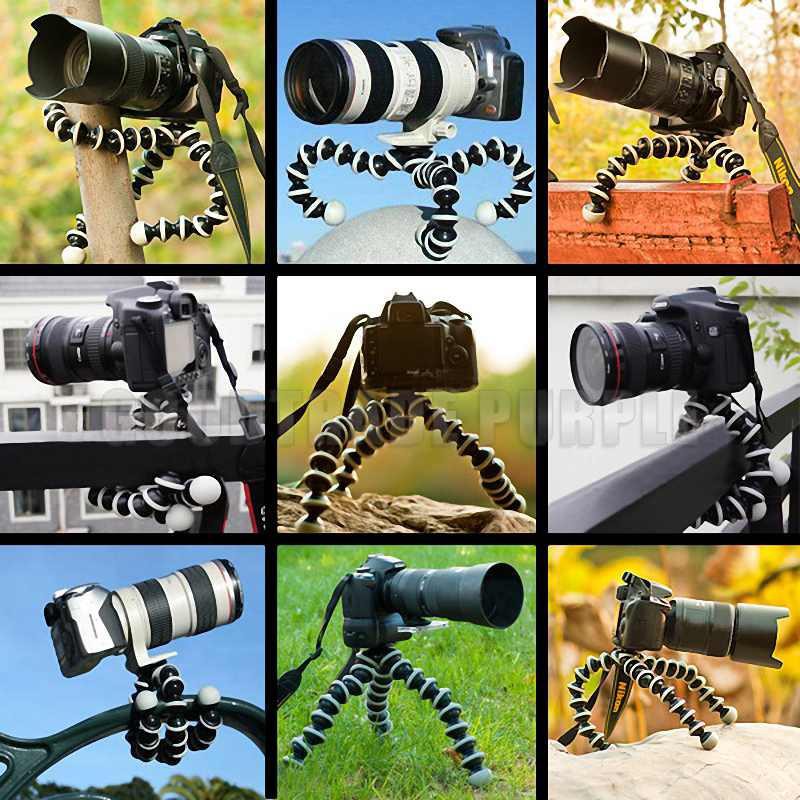 ❤️ HOTSALE ❤️ Chân máy ảnh Tripod bạch tuột SIZE L (24CM) + Kèm giá kẹp điện thoại 002