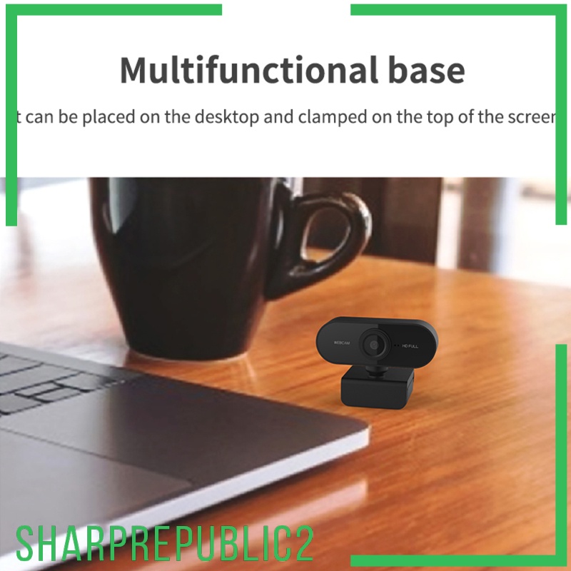 Webcam Tự Động Sharprepublic2 1080p Hd Có Micro Cho Máy Tính Để Bàn Mới | BigBuy360 - bigbuy360.vn