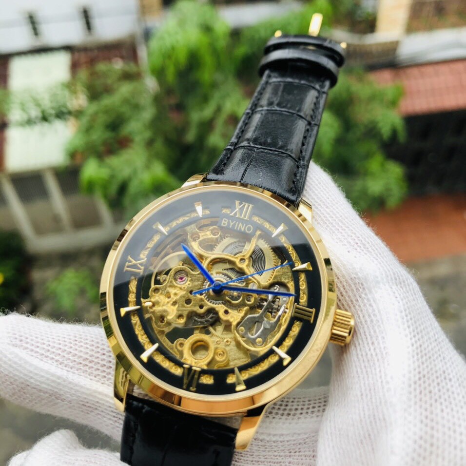 [ Hàng Xịn ] ĐỒNG HỒ BiYINO  CƠ DÂY DA CAO CẤP CHÍNH HÃNG (TẶNG KÈM HỘP) [ Đồng Hồ Nam Cao Cấp] | BigBuy360 - bigbuy360.vn
