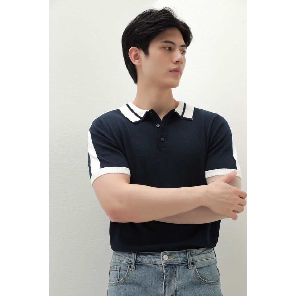 [Mã LTP50 giảm 50000 đơn 150000] A/G Polo Dệt Kim Phối Màu Tinh Tế Phong Cách Trẻ trung Năng Động | BigBuy360 - bigbuy360.vn