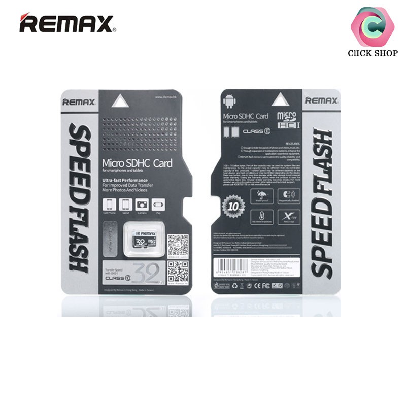 Thẻ nhớ 32gb Thẻ Nhớ MicroSD Remax 32G Class 10