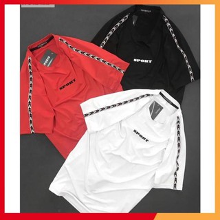 Áo Thun Thể Thao Nam ✅FREESHIP – HÀNG CHẤT✅ Cổ Tròn In Chữ, Vai Viền Cách Điệu, Chất Liệu Thun Thể Thao Cao Cấp - R85