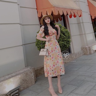 VÁY HOA TAY BỒNG TIỂU THƯ