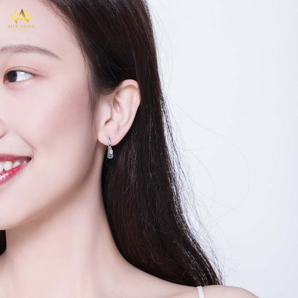 Khuyên Tai Bạc Nữ MIRASON Tròn Tua Rua MBT049 - Bông Tai Nữ Bạc 925 Cao Cấp