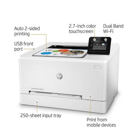 Máy in HP Color LaserJet Pro M254NW (In laser màu + In mạng + wifi)