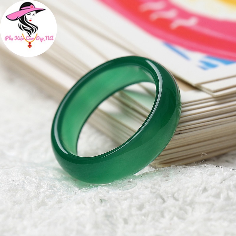 Nhẫn Phong Thuỷ Đ.á Mã Não Nhiều Màu Sắc- Tặng Hộp Sang Trọng