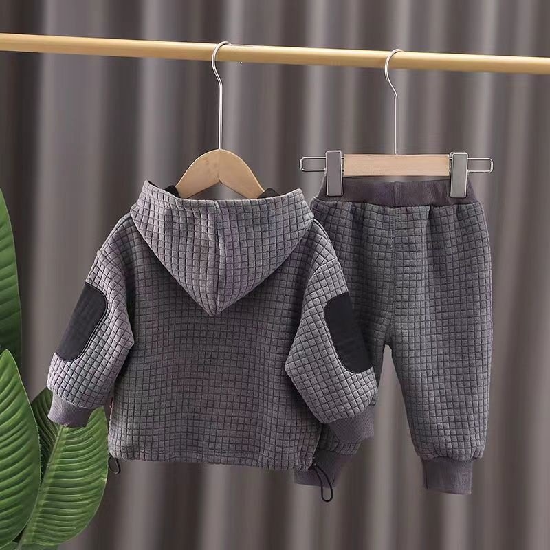 Bộ nỉ thể thao cho bé trai hàng thu đông loại 1