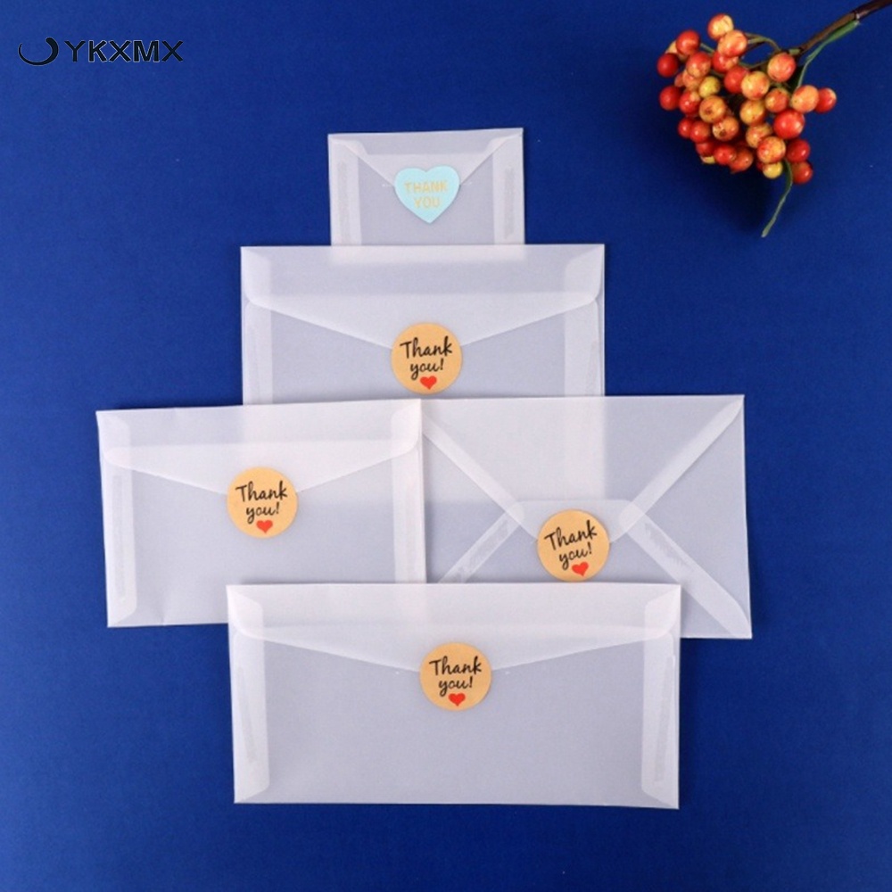 Set 10 Bao Thư Trong Suốt Phong Cách Cổ Điển