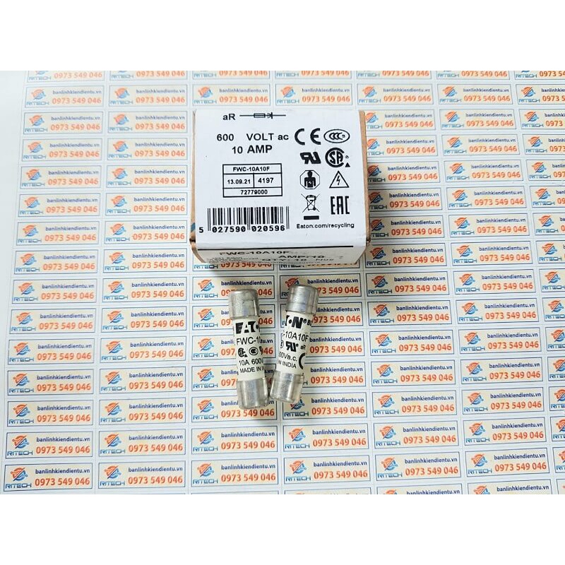 CẦU CHÌ BUSSMANN FWC 600V Kích Thước 37.5x10mm (10A - 16A - 20A - 25A - 32A)