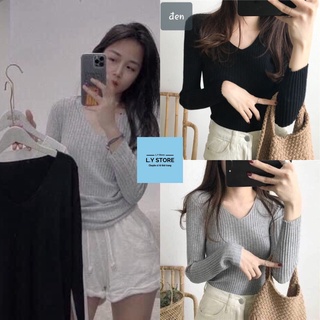 Áo body len tăm L.Y Store nữ <3 phong cách basic Hàn Quốc chất siêu đẹp
