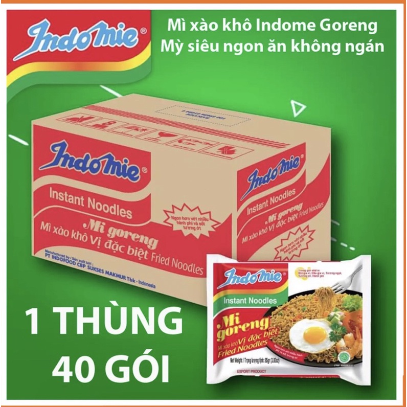 Sỉ Thùng 40 gói mì trộn indo siêu ngon giá chỉ bằng giá đại lý