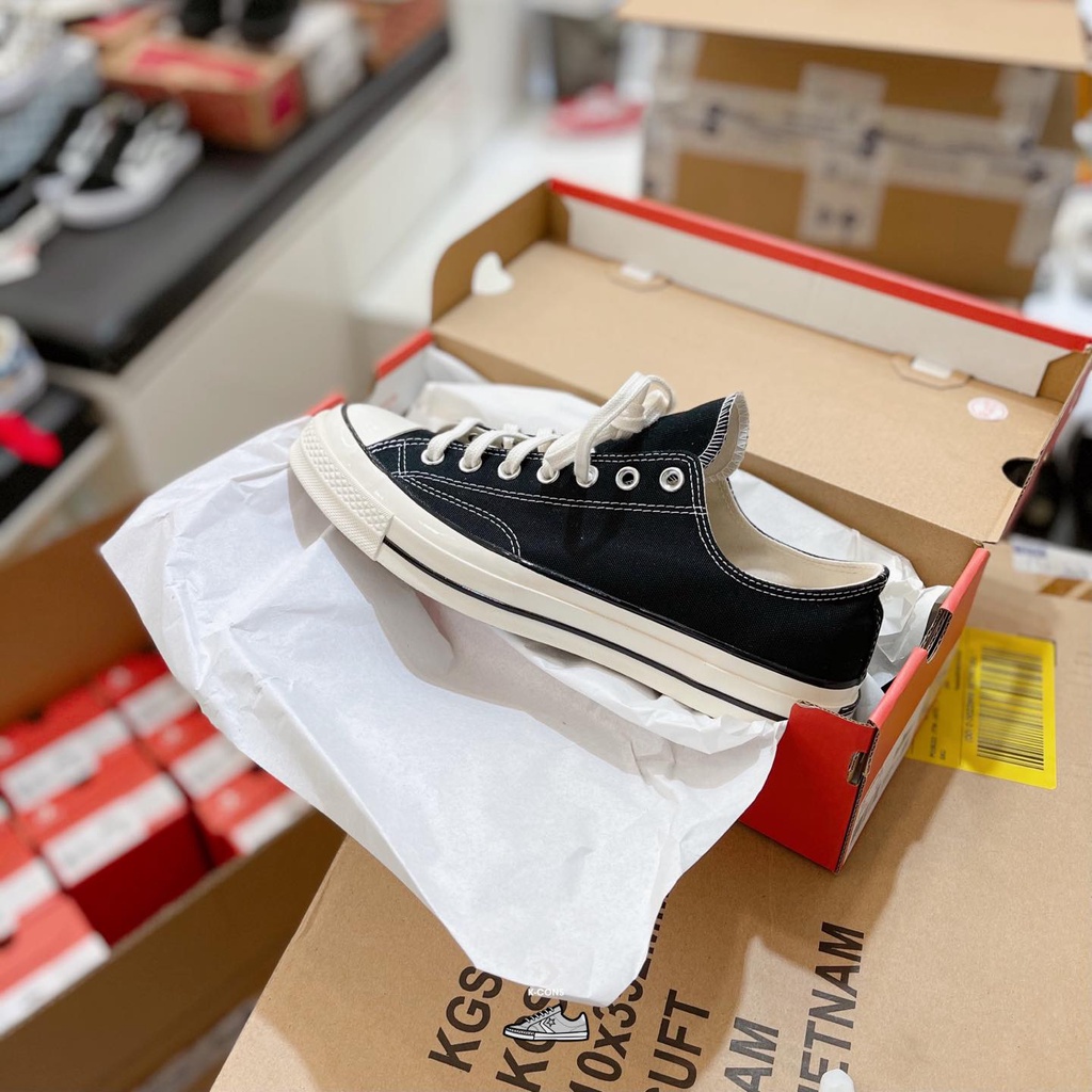 Chuck 70 Black Low | Giày Converse Đen 1970s Cổ Thấp 162058C