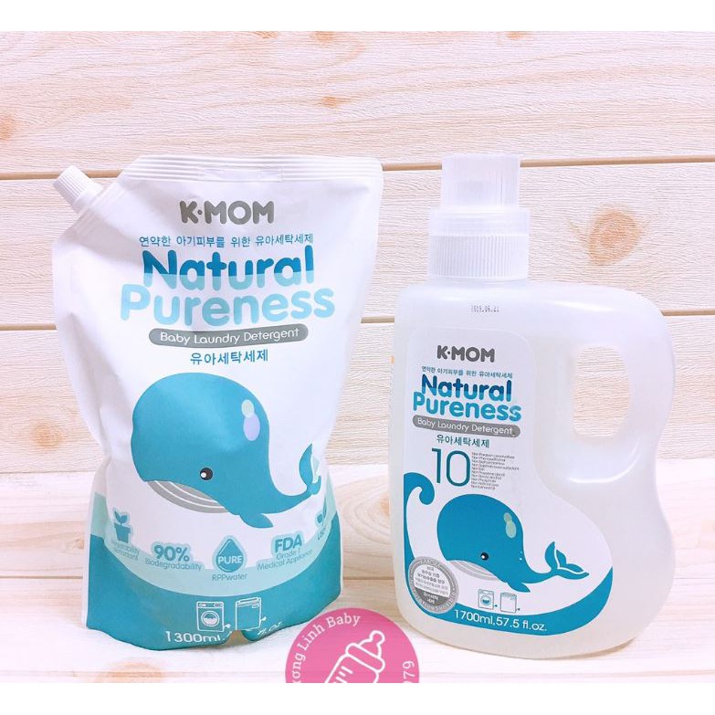 Nước Giặt Đồ Sơ Sinh Hữu Cơ K-Mom Hàn Quốc - Nước Giặt Kmom