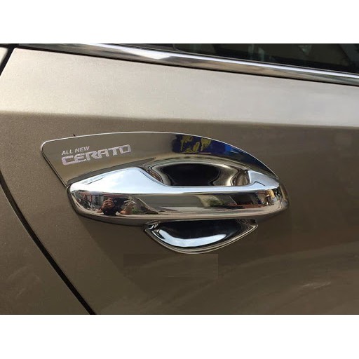 KIA  Ốp tay cầm, hõm cửa  chuẩn theo xe Mạ crôm, chống xước các hãng xe