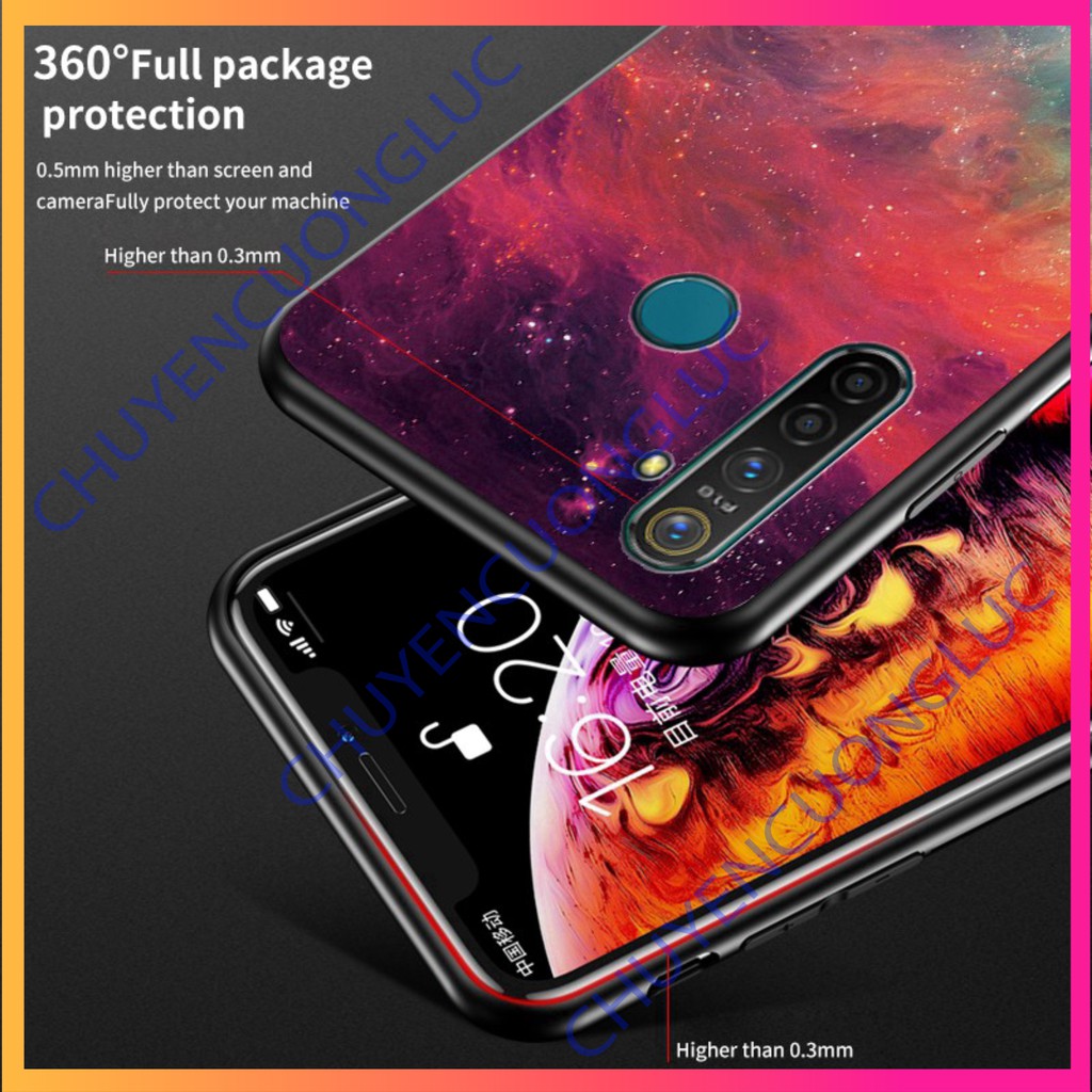 [HOT] Ốp lưng kính Oppo A93 A15 A92 A52 Họa Tiết Vân Đá đẳng cấp