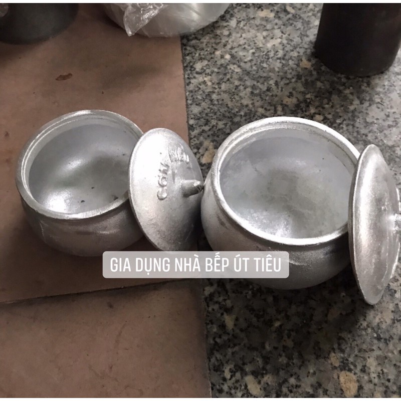Niêu bầu gang dày đẹp 2 size Nhỏ-Lớn