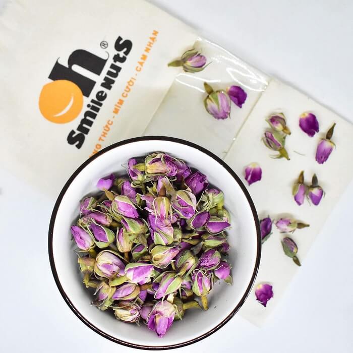 Trà hoa hồng, trà dưỡng nhan, nụ hoa hồng khô Iran 100g - Happy Life 4U