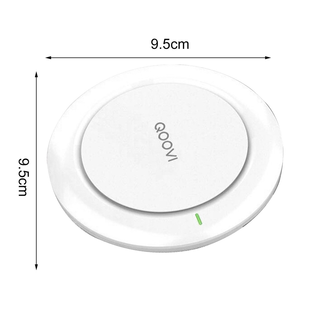 MS   Round Wireless Charging Base 2A Micro USB Charging Pad Overcharge Protection for Mobile Phone