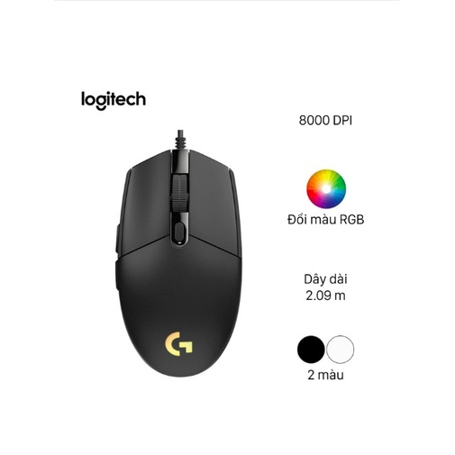 Chuột Gaming Logitech G102 Gen2 Lightsync - Chính Hãng