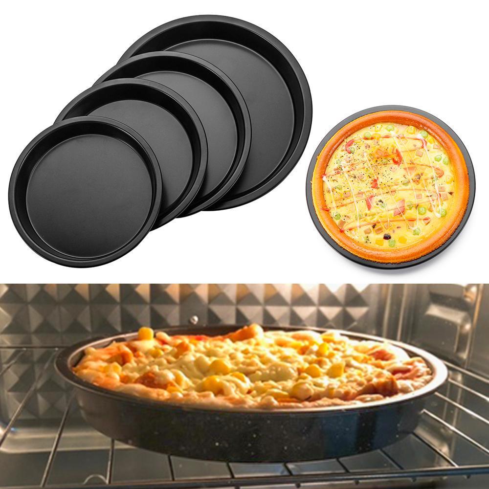 DIACHAVN Khay Nướng Bánh Pizza Bằng Thép Carbon Cao Cấp
