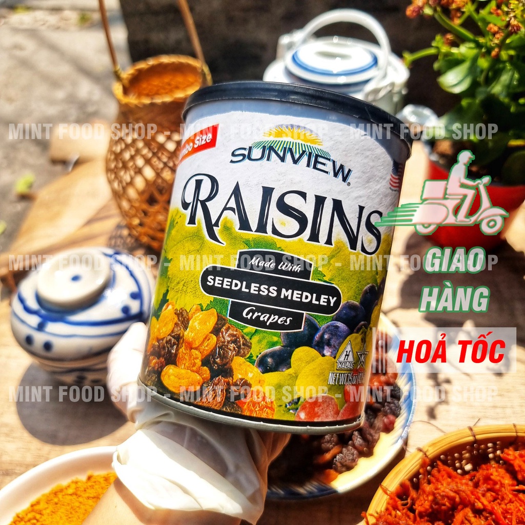 Nho Sunviews Raisins Mix Màu Thập Cẩm - Nho Khô Mỹ