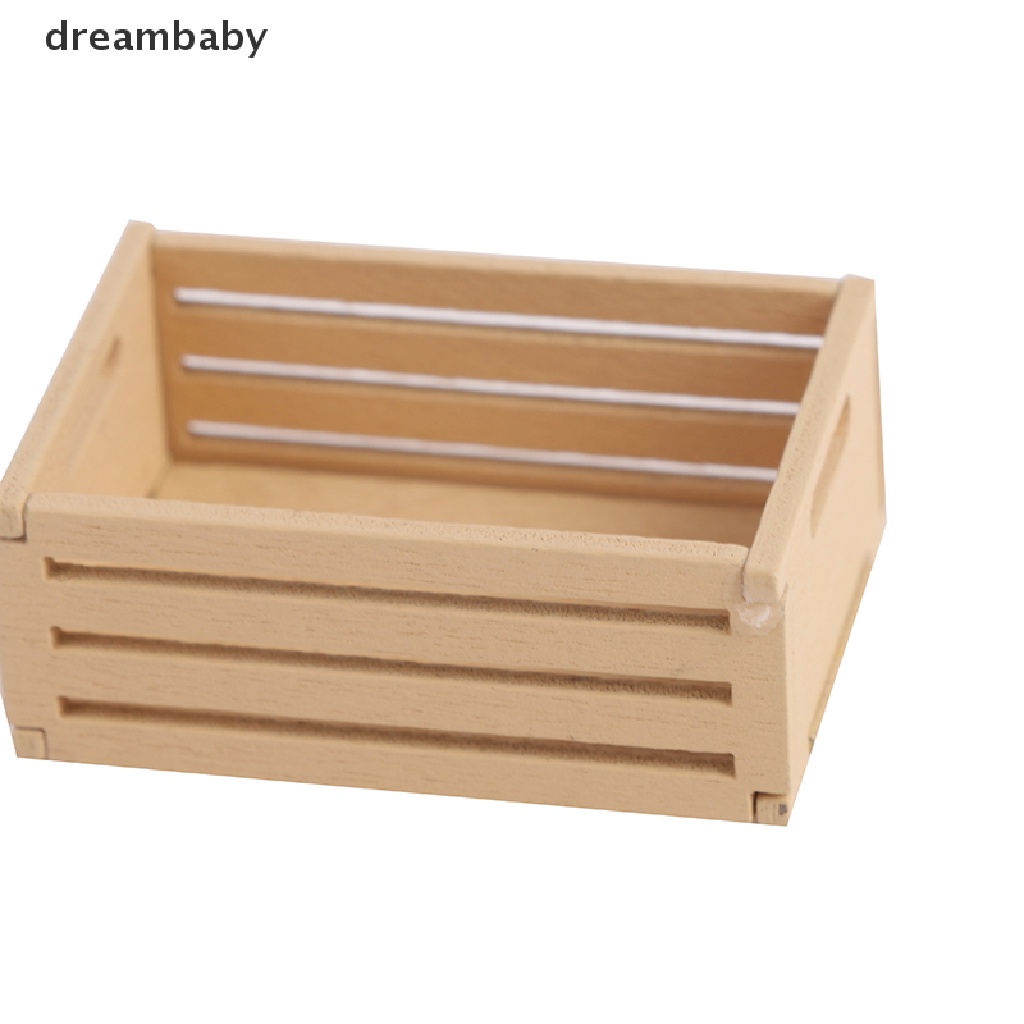 Bộ 3 Khung Trái Cây Mini Bằng Gỗ Tỉ Lệ 1: 12 Dùng Trang Trí Nhà Búp Bê