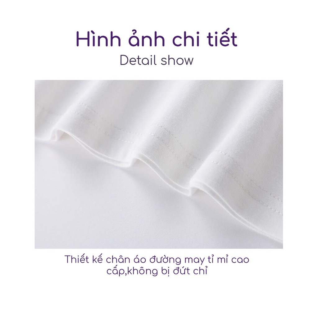 Áo Thun Cho Bé Từ 1 Đến 8 Tuổi 100% Chất Cotton Cao Cấp 5 Màu Dễ Thương