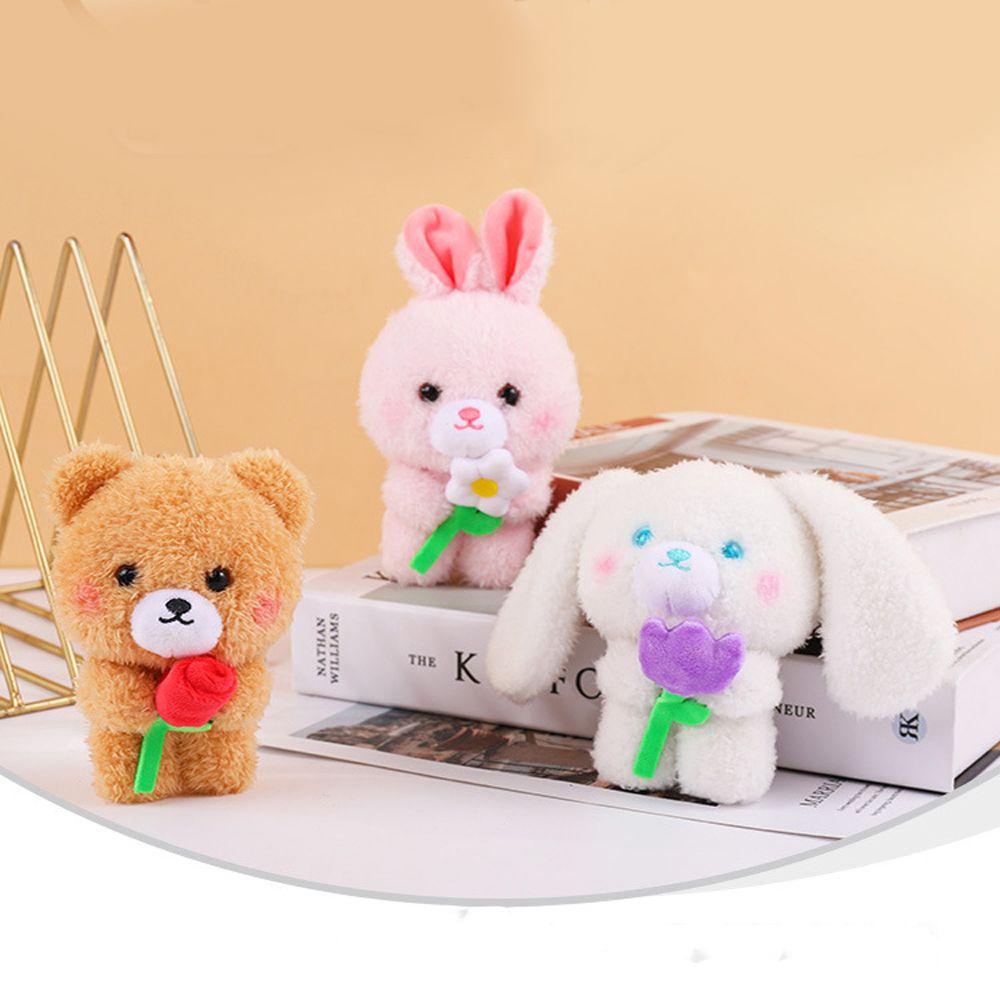 IVORY Móc Chìa Khóa Hình Gấu Bông Hoạt Hình Dễ Thương