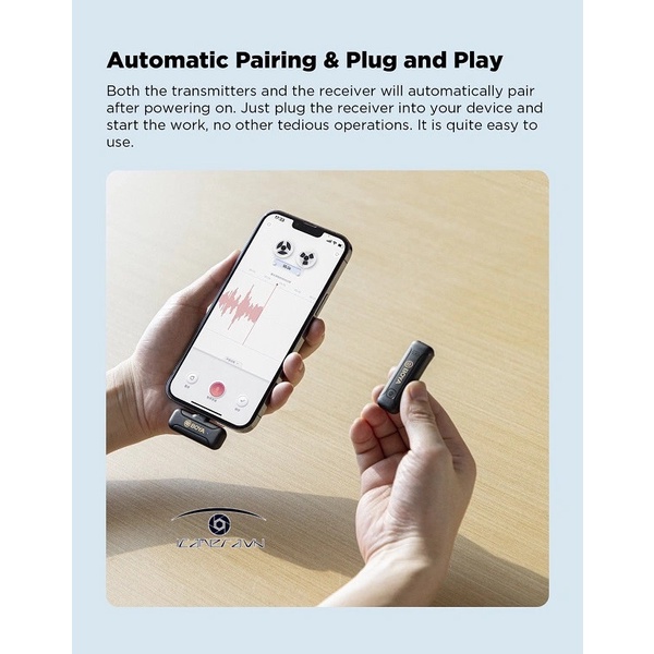 BOYA BY-WM3T-D1/ BY-WM3T-D2 DÀNH CHO ĐIỆN THOẠI