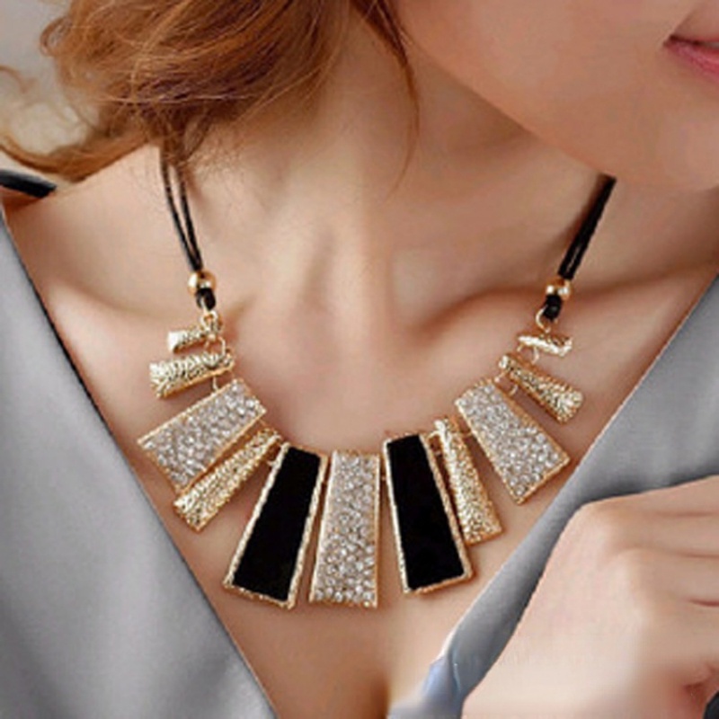 Vòng cổ mặt hình học phong cách châu Âu thời trang