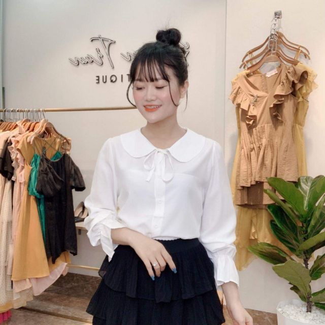 Áo sơ mi cổ tròn LEDAKO