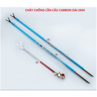 Giá đỡ cần câu - gác cần 2m4 vật liệu Carbon siêu cứng