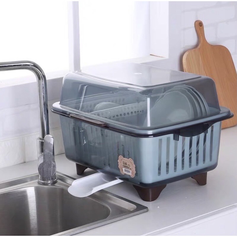 rổ úp bát có nắp đậy và khay thoát nước hàng nhập khẩu TH