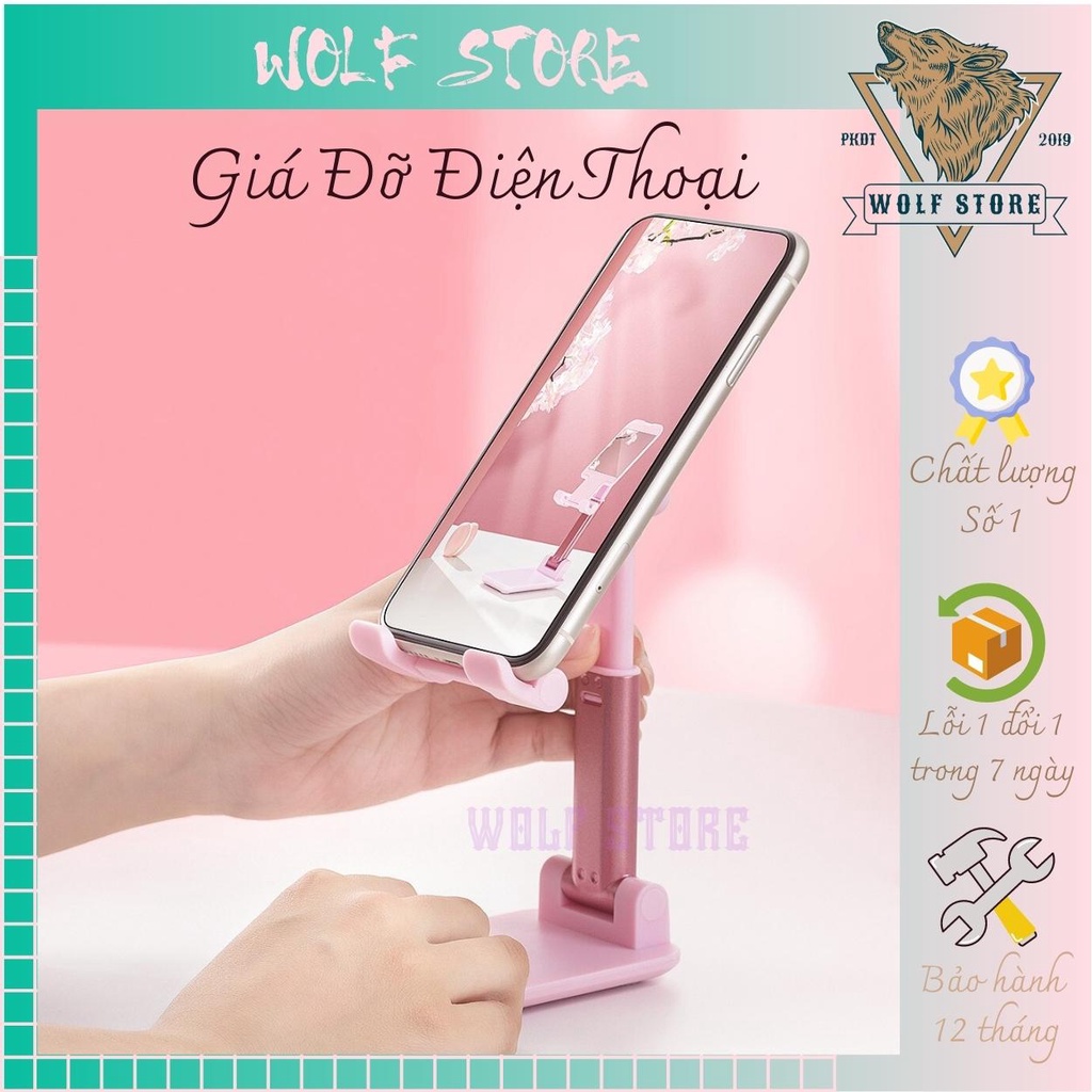 Giá đỡ điện thoại hàng xịn chắc chắn có thể gấp gọn cực tiện lợi, dùng được cho cả điện thoại và máy tính bảng