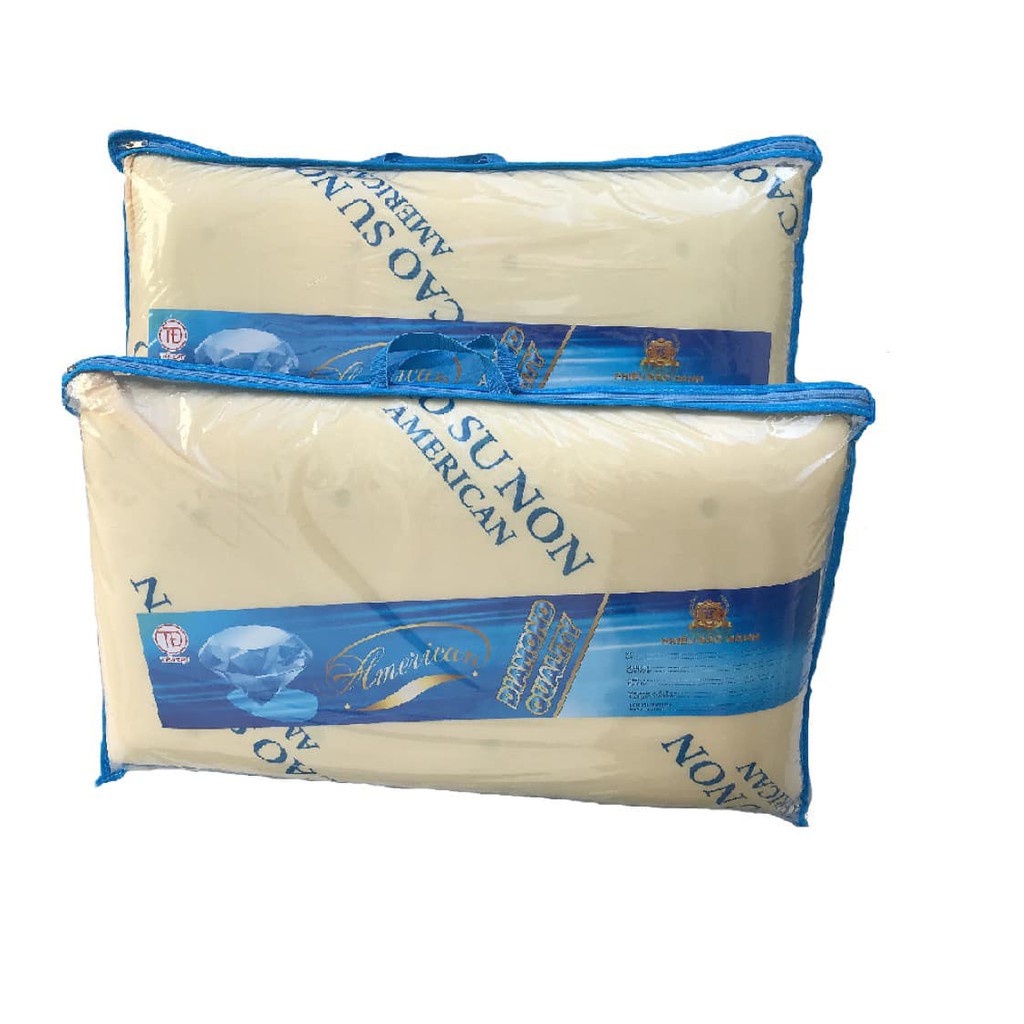 Ruột gối nằm  cao su non nhân tạo kích thước 50*70cm hàng việt nam, bao êm , đàn hồi tốt
