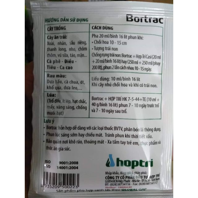 Phân Bón Lá YaraVita BORTRAC 10 ml