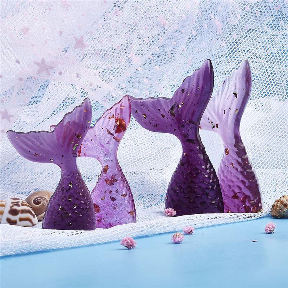 Epoch Khuôn Silicon Làm Bánh / Xà Phòng Hình Đuôi Cá Diy