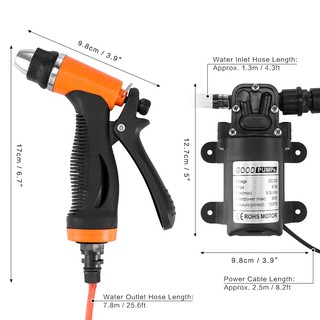 Máy rửa xe mini máy xịt rửa ô tô 12v - DCG