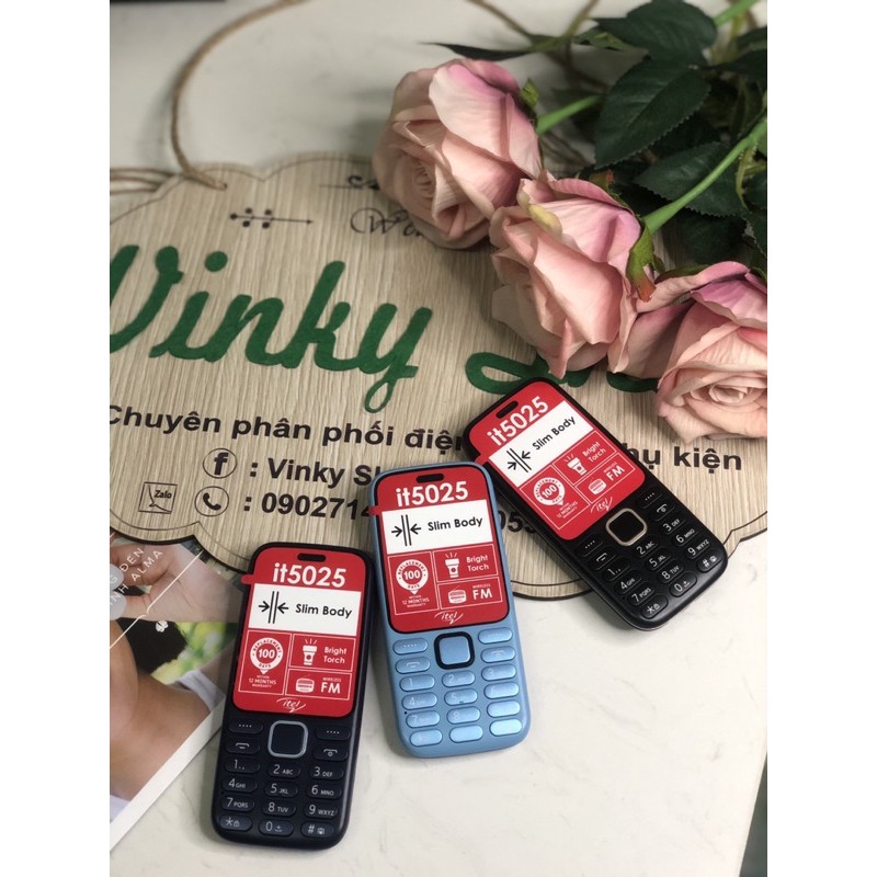 Điện thoại itel it5025 Màn hình to 2.4inch Loa to Phông chữ lớn có đèn pin Bảo hành 12 tháng | BigBuy360 - bigbuy360.vn