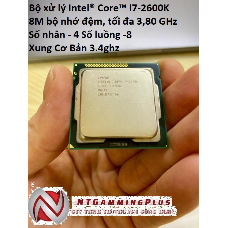 Bộ xử lý Intel® Core™ i7-2600K 8M bộ nhớ đệm, tối đa 3,80 GHz