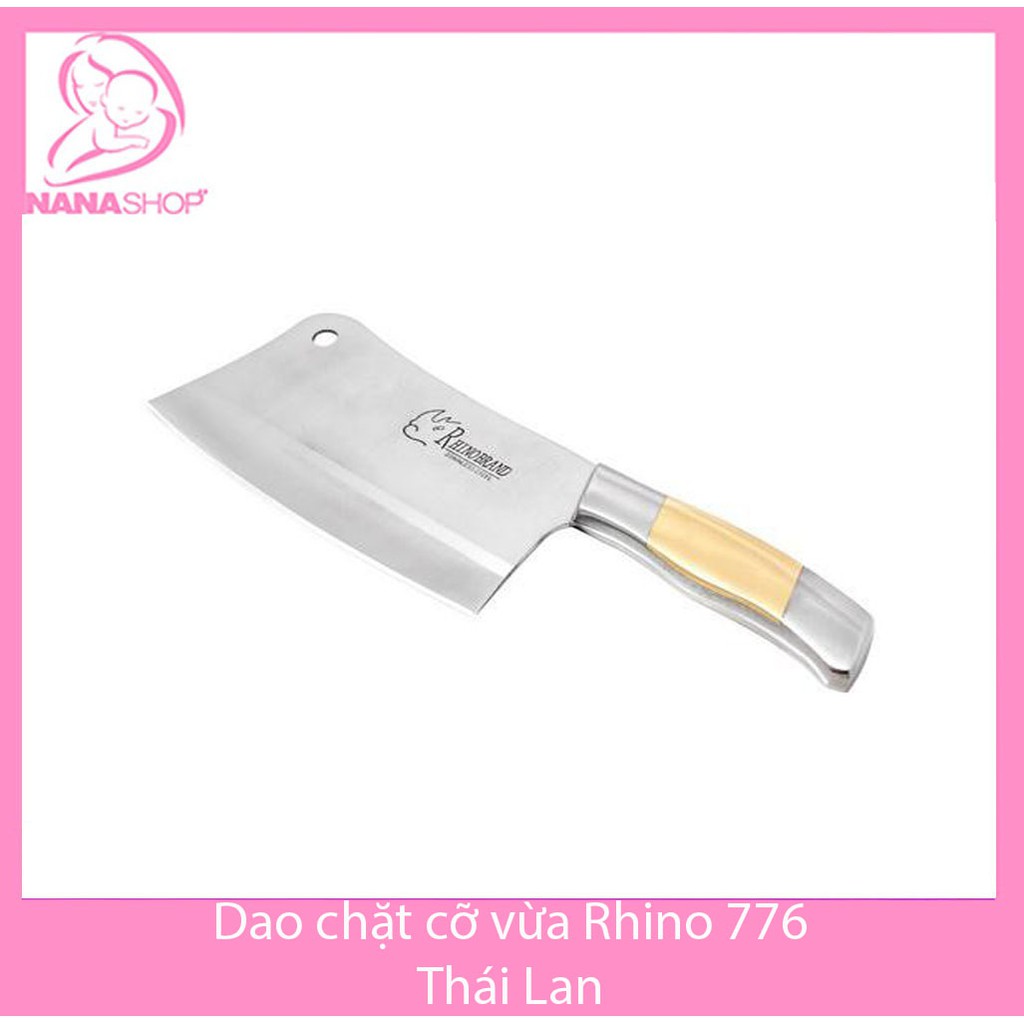 Dao chặt cán thép Rhino 776 Thái Lan cao cấp nặng 450gram