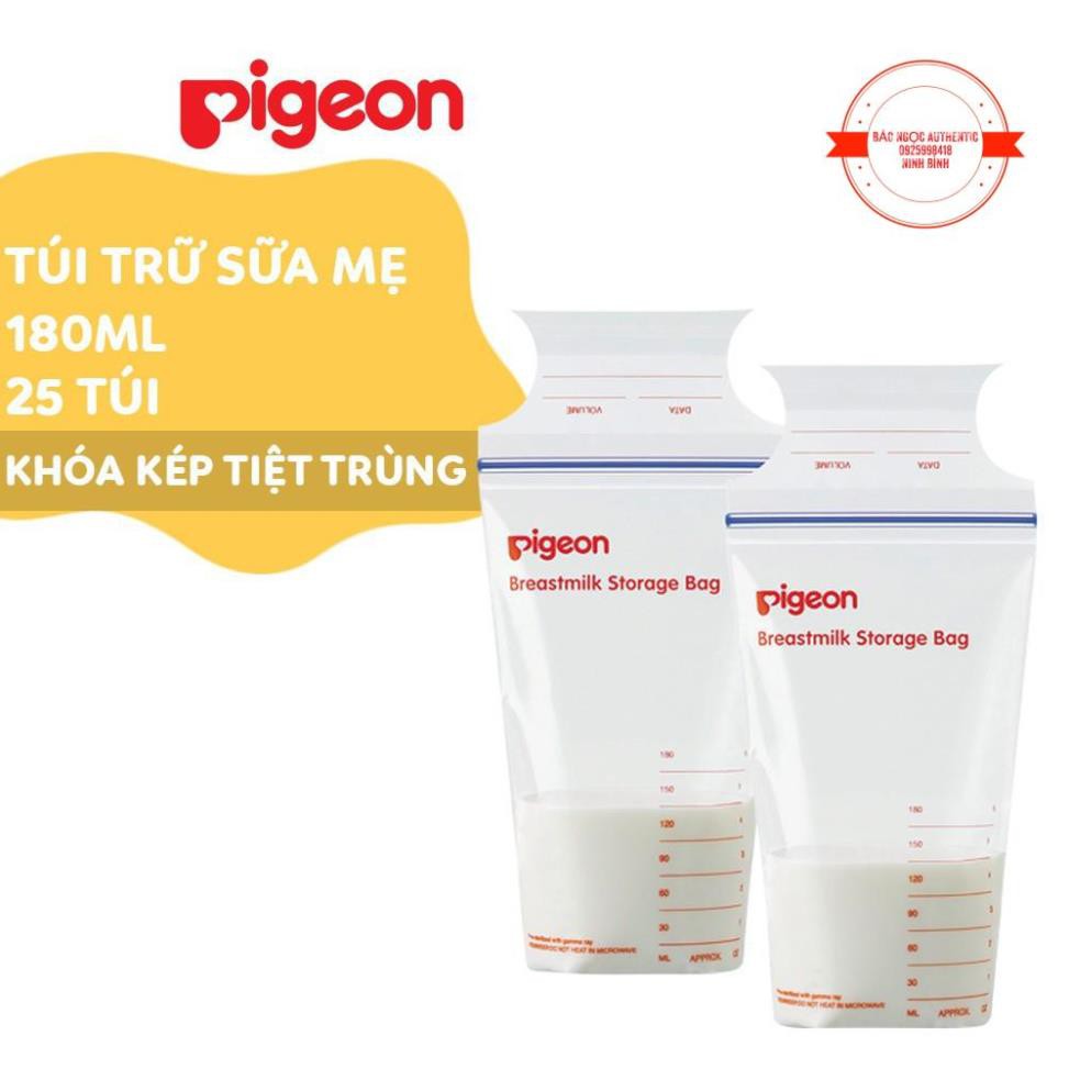 Túi trữ sữa mẹ Pigeon 180ml (Hộp 25 túi)