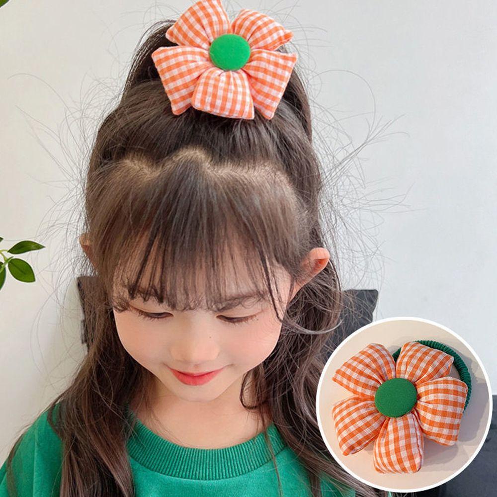 Dây Cột Tóc Đính Hoa Lớn Phong Cách Hàn Quốc Cho Nữ