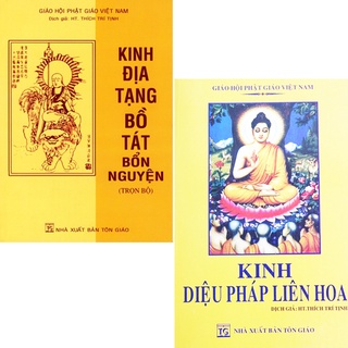 Sách - Combo 2 Quyển Kinh Kinh Địa Tạng Bồ Tát Bổn Nguyện Trọn Bộ + Kinh