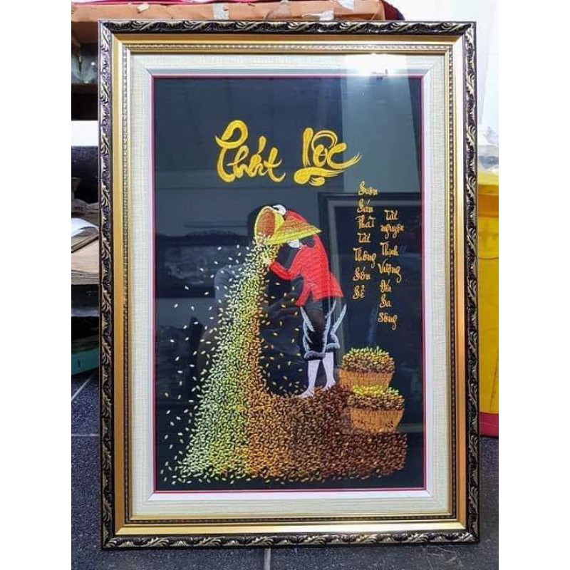 Tranh thêu sẵn chưa khung