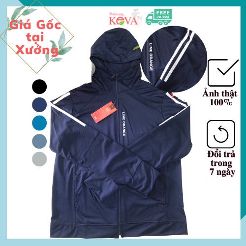 [Sport Trẻ Trung] Áo Chống Nắng Nam Thông Hơi Thể Thao Lime Orange Thoáng Mát Keva