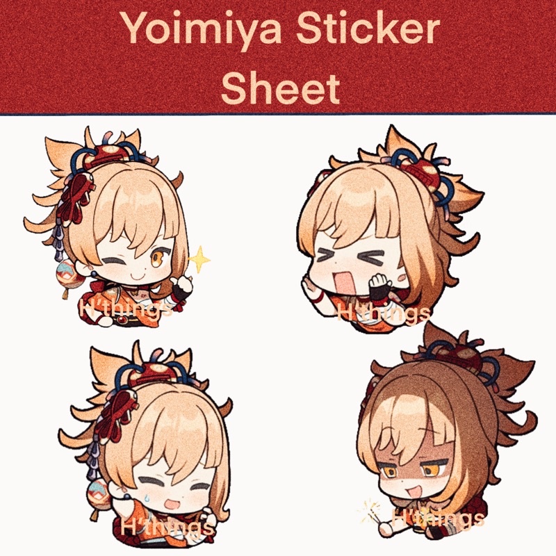 Sticker nhân vật yoimiya genshin impact